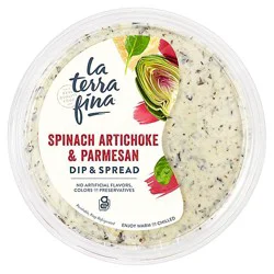 La Terra Fina Spinach Artichoke And Parmesan Dip Spread - 10 Oz