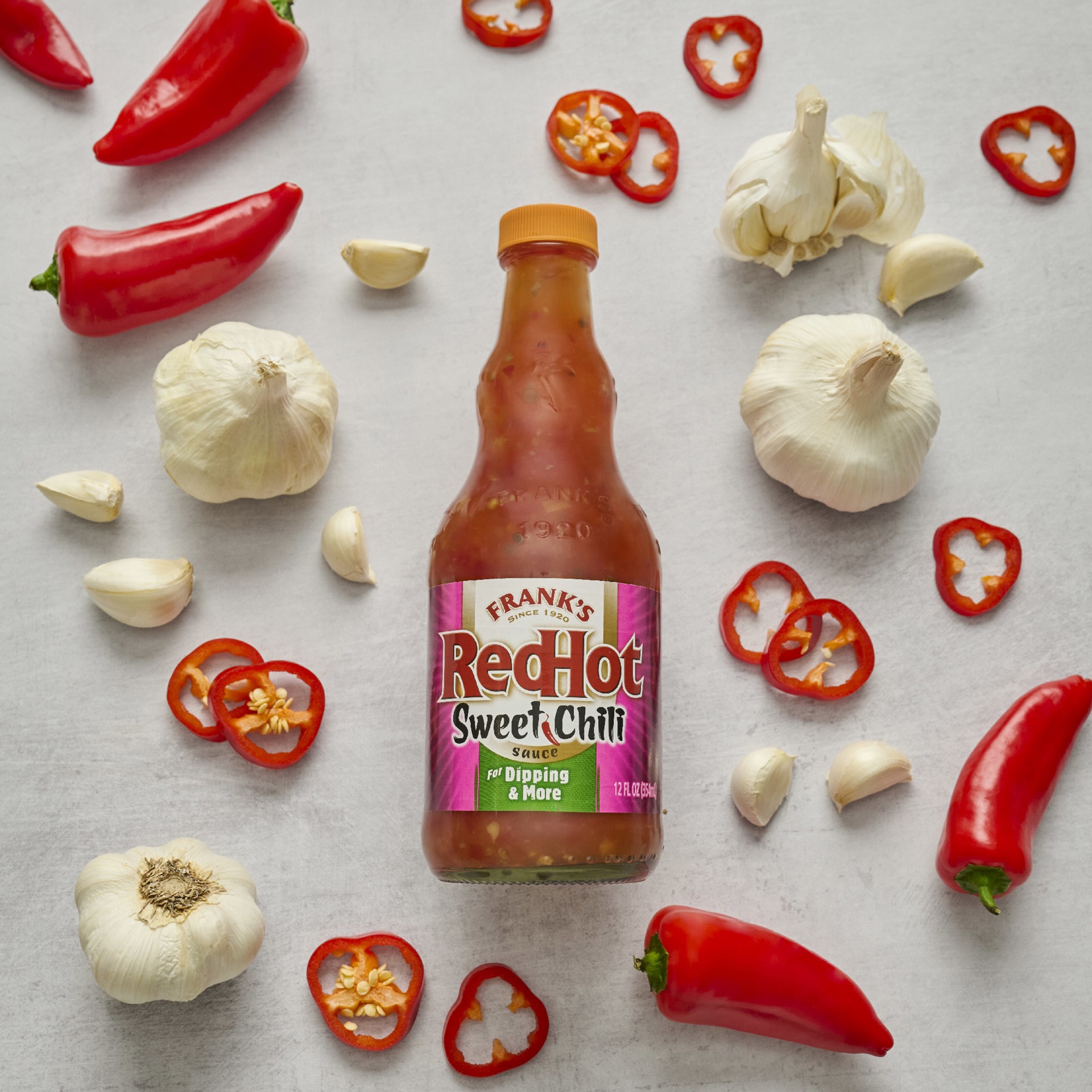 slide 3 of 8, Frank's Redhot Sweet Chili Hot Sauce, 12 Fl Oz, 12 fl oz