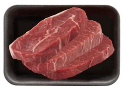 Beef Usda Choice Steak Chuck Top Blade Boneless Value Pack - 3.5 Lb
