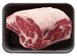 Usda Choice Beef Rib Roast Bone In - Weight Between 9-11 Lb (4-5 Ribs)