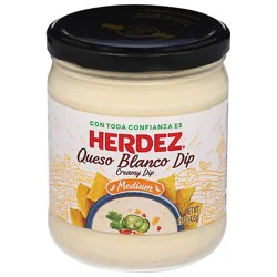 Herdez Dip Queso Con Jalapenos Jar - 15 Oz
