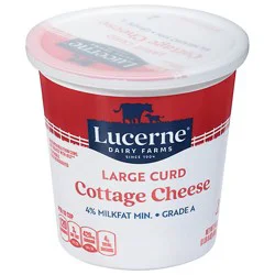 Lucerne Cottage Cheese 4% Large Curd - 24 Oz