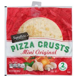 Signature Select Pizza Crust Mini Bag 2 Count - 10 Oz