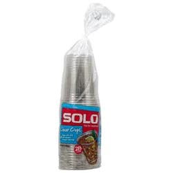 Solo Cups Plastic Clear 18 Ounce Bag - 28 Count