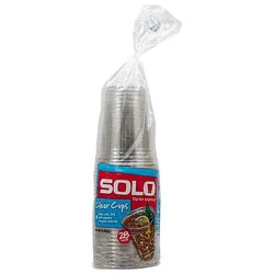 Solo Cups Plastic Clear 18 Ounce Bag - 28 Count