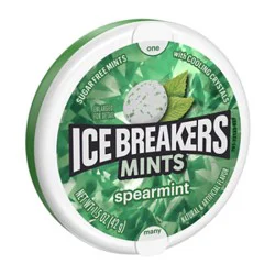 Ice Breakers Spearmint Sugar Free Mints Tin - 1.5 Oz