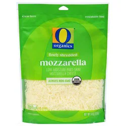 O Organics Cheese Finely Shredded Low-Moisture Part-Skim Mozzarella - 6 Oz