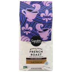 Signature Select Coffee Whole Bean Dark Roast French Roast - 32 Oz