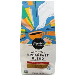 Signature Select Coffee Whole Bean Breakfast Blend Light Roast - 32 Oz