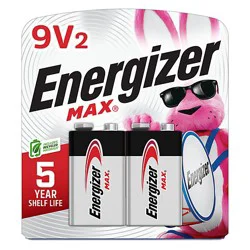 Energizer Max 9 Volt Alkaline Batteries - 2 Count