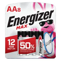 Energizer Max Aa Alkaline Batteries - 8 Count