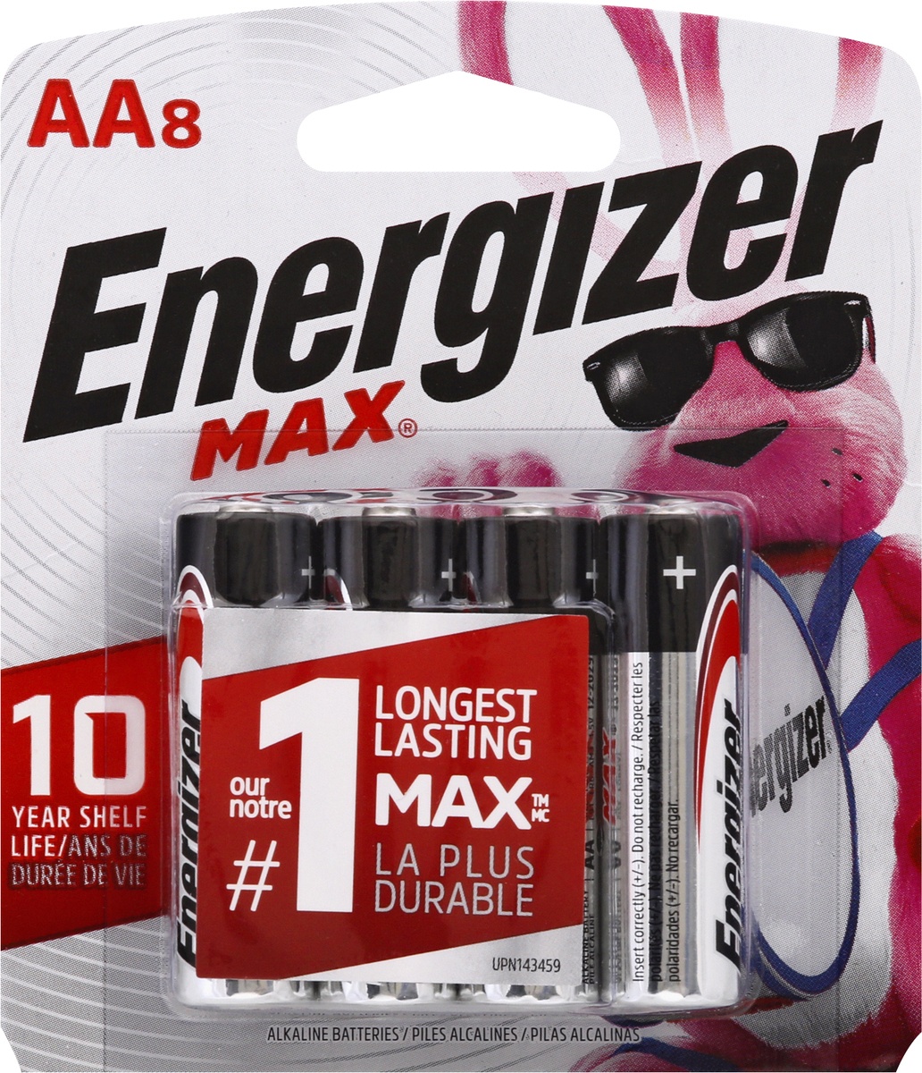 slide 7 of 8, Energizer Max AA Batteries, 8 ct