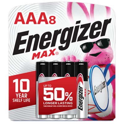 slide 1 of 4, Energizer Max Aaa Alkaline Batteries - 8 Count, 8 ct