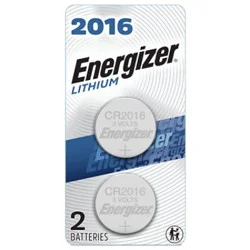 Energizer 2016 3v Lithium Coin Batteries - 2 Count