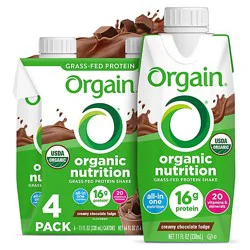 Orgain Protein Shake Organic Creamy Chocolate Fudge - 4-11 Fl. Oz.