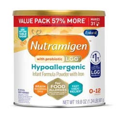 Enfamil Nutramigen Infant Formula Milk Powder Hypoallergenic & Lactose Free Can - 19.8 Oz.