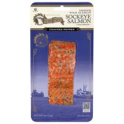 Echo Falls Salmon Smoked Hot Pepper Frozen - 4 Oz