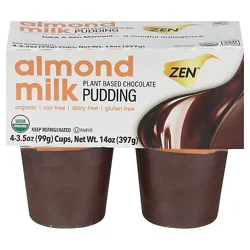Zen Almond Milk Pudding Chocolate - 4-3.5 Oz