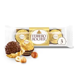 Ferrero Rocher Premium Gourmet Milk Chocolate Hazelnut - 1.3 Oz