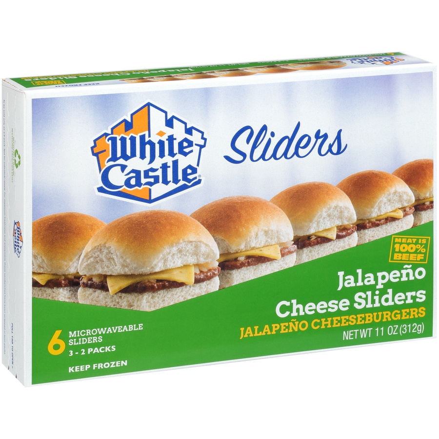 slide 4 of 8, White Castle Jalapeno Cheese Sliders, 9.5 oz