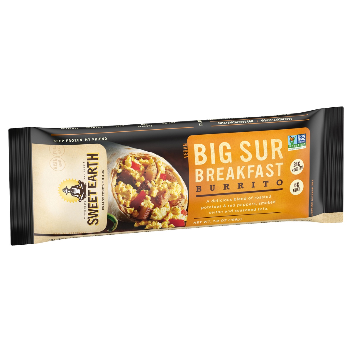 slide 2 of 9, SWEET EARTH NATURAL FOODS Big Sur Vegan Frozen Breakfast Burrito - 5.5oz, 7 oz
