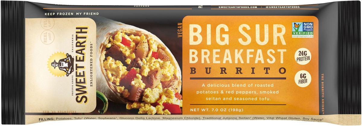 slide 8 of 9, SWEET EARTH NATURAL FOODS Big Sur Vegan Frozen Breakfast Burrito - 5.5oz, 7 oz