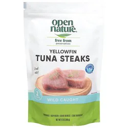 Open Nature Yellowfin Tuna Steaks Wild Caught - 12 Oz