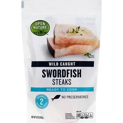 Open Nature Swordfish Steaks Wild Caught - 12 Oz