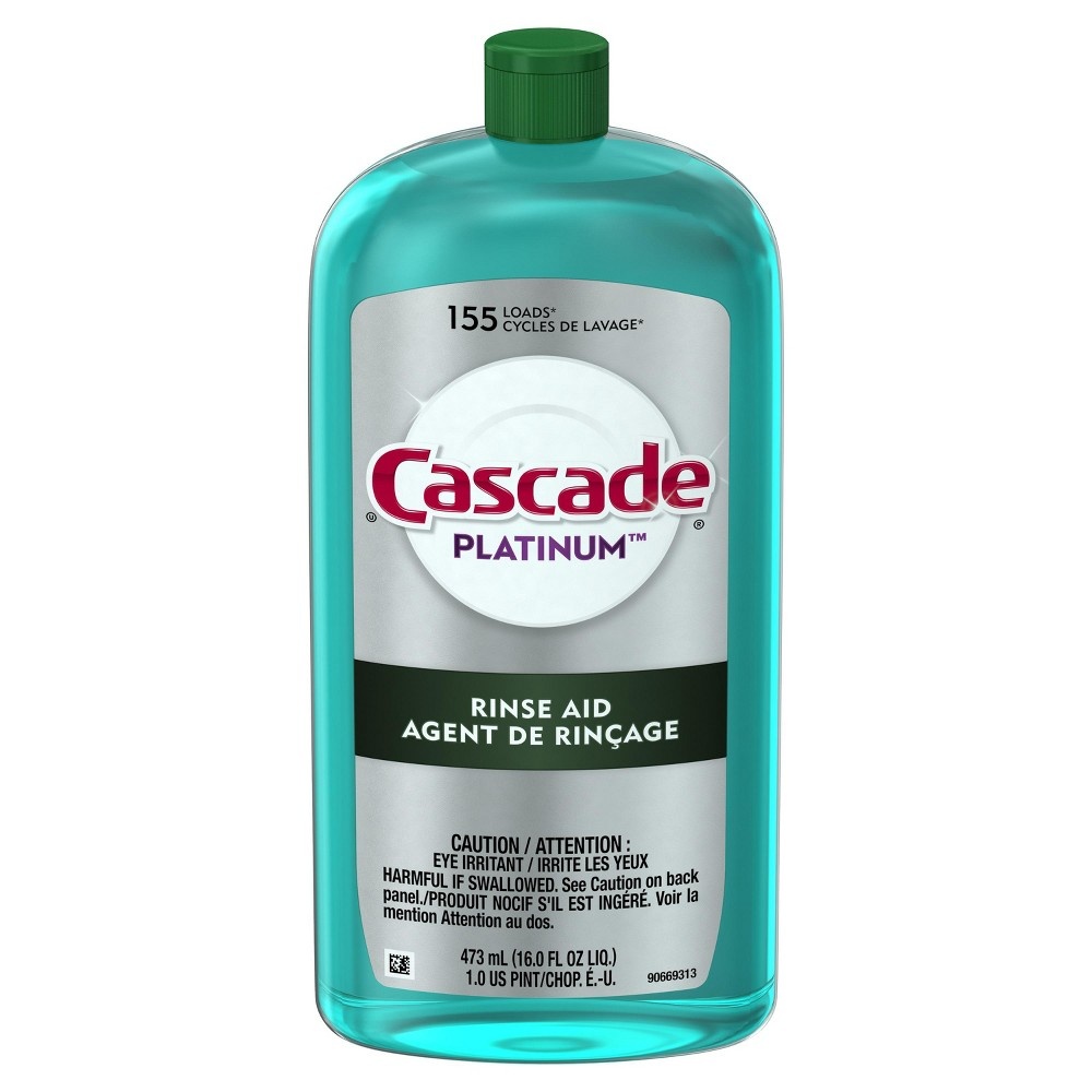 slide 7 of 9, Cascade Power Dry Dishwasher Rinse Aid, 16 fl oz, 