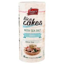 Liebers Rice Cakes With Sea Slat Thin - 3.1 Oz