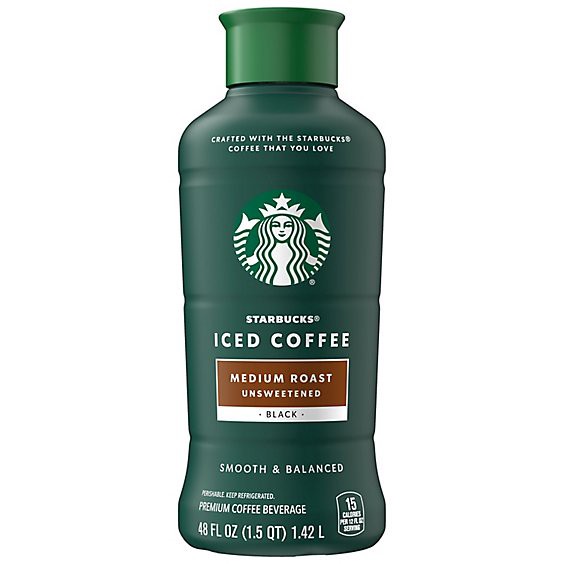 slide 1 of 11, Starbucks Iced Coffee Medium Roast Unsweetened - 48 Fl. Oz., 48 fl oz