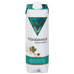 Vendange Wine White Pinot Grigio Go Pack - 1 Liter