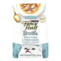 Fancy Feast Broths Tuna And Vegetables Cat Wet Food - 1.4 Oz