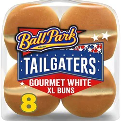 Ball Park Tailgaters Gourmet Extra Large Buns 8 Count - 21 Oz