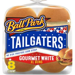 Ball Park Tailgaters Gourmet Extra Large Buns 8 Count - 21 Oz