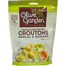 Olive Garden Signature Recipe Croutons Seasoned Garlic & Romano - 5 Oz