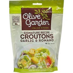 Olive Garden Signature Recipe Croutons Seasoned Garlic & Romano - 5 Oz