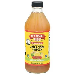 Bragg Vinegar Apple Cider Citrus Ginger - 16 Fl. Oz.