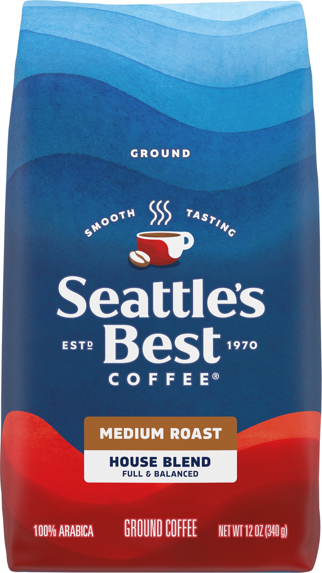 slide 7 of 12, Seattles Best Coffee Ground Coffee House Blend Born In Seattle - 12 Oz, 12 oz