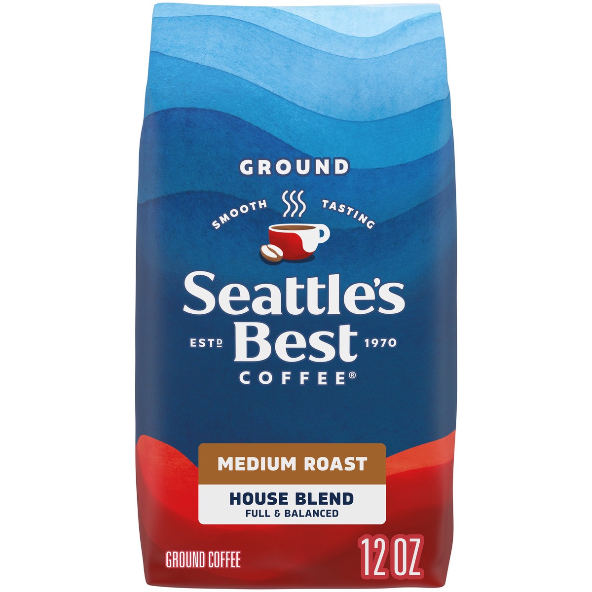 slide 4 of 12, Seattles Best Coffee Ground Coffee House Blend Born In Seattle - 12 Oz, 12 oz