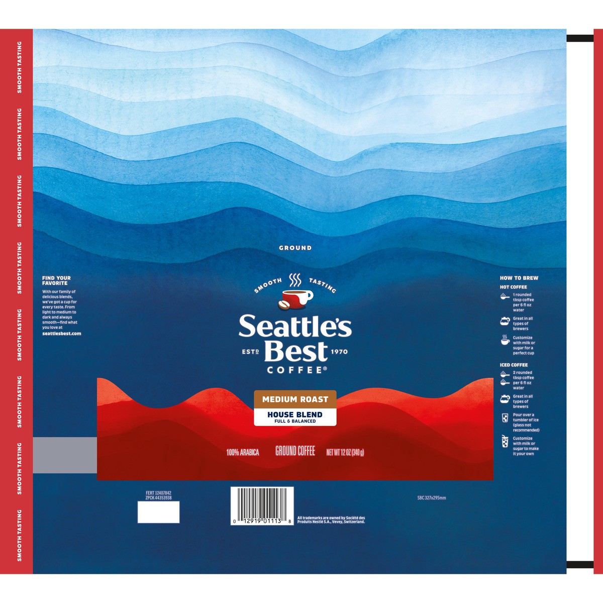 slide 2 of 12, Seattles Best Coffee Ground Coffee House Blend Born In Seattle - 12 Oz, 12 oz