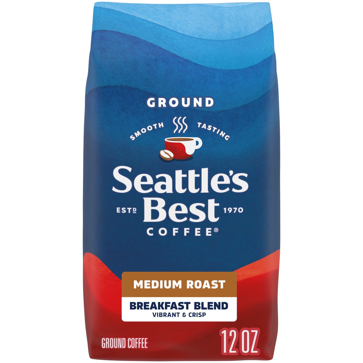 slide 4 of 12, Seattles Best Coffee Coffee Ground Medium & Vibrant Breakfast Blend - 12 Oz, 12 oz