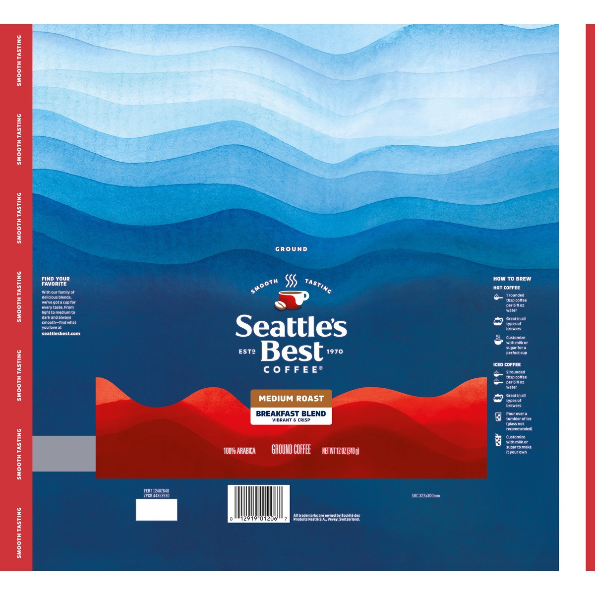 slide 6 of 12, Seattles Best Coffee Coffee Ground Medium & Vibrant Breakfast Blend - 12 Oz, 12 oz