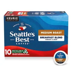 Seattles Best Coffee Coffee K-Cup Pods Medium & Vibrant Breakfast Blend - 10 Count