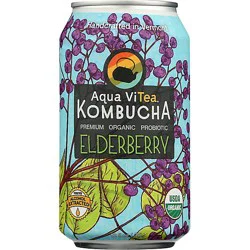 Aqua Vitea Kombucha Elderberry - 12 Fl Oz