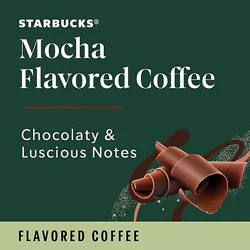 Starbucks 100% Arabica Naturally Flavored Mocha K Cup Coffee Pods Box 10 Count - Each