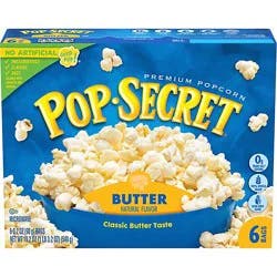 Pop Secret Butter Microwave Popcorn 6 Count - 3.2 Oz