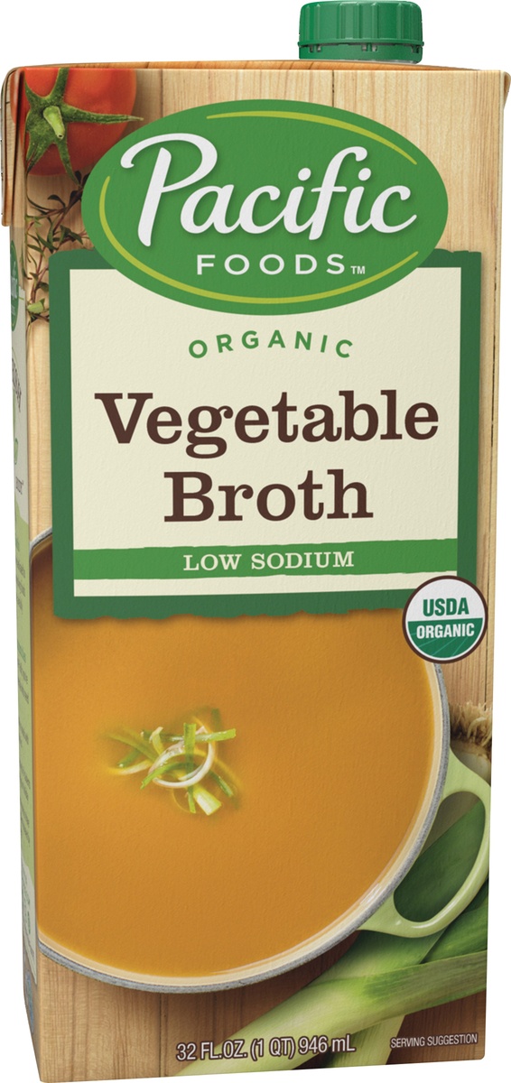 slide 8 of 9, Pacific Foods Gluten Free Organic Low Sodium Vegetable Broth - 32oz, 