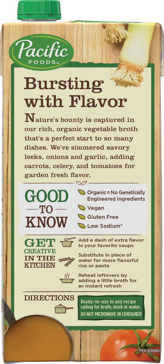 slide 9 of 9, Pacific Foods Gluten Free Organic Low Sodium Vegetable Broth - 32oz, 