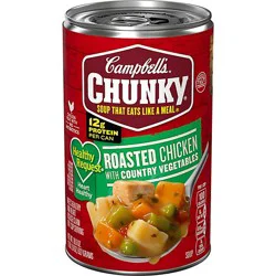 Campbell's Chunky Healthy Request Roasted Chicken Soup With Country Vegetables - 18.6 Oz